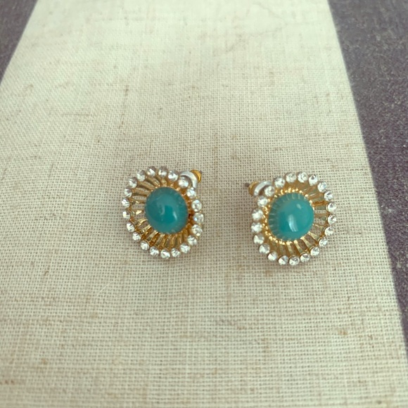 J.Crew Antique Stud Jacket Earrings - Picture 1 of 2